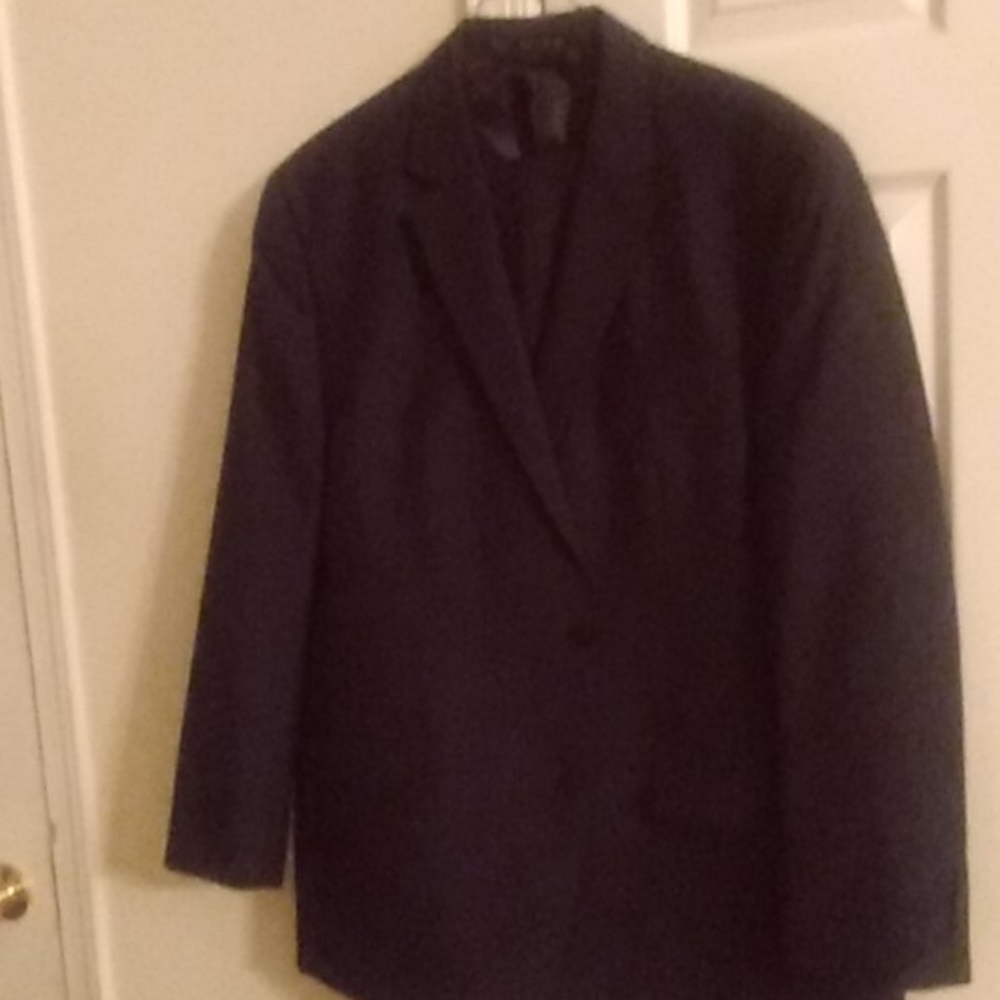 Navy Blue Single Bress Suit - Picture 1 of 2